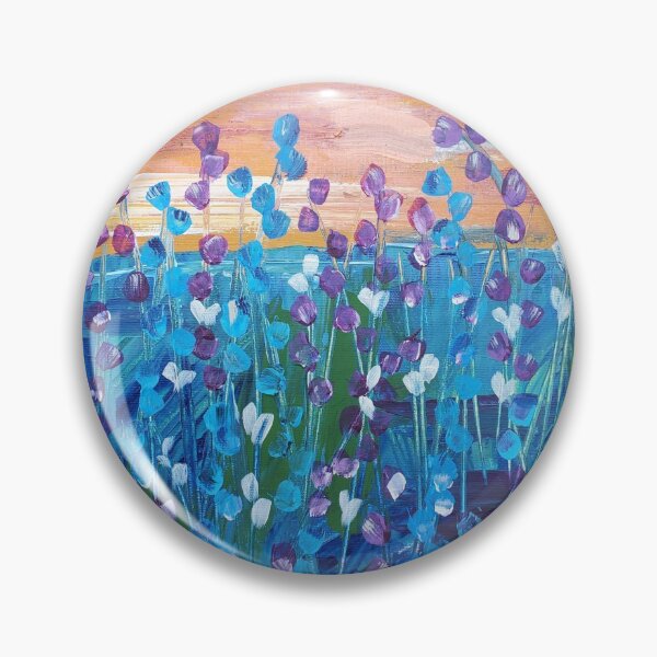 Item preview, Blue Flowers Orange Sky designed and sold by Artsylori.