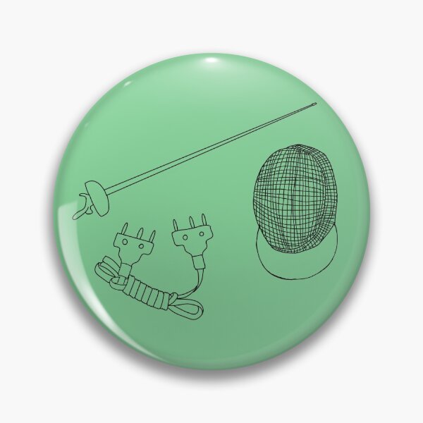 Item preview, Epee Fencing pattern in Green designed and sold by Kat Iti.