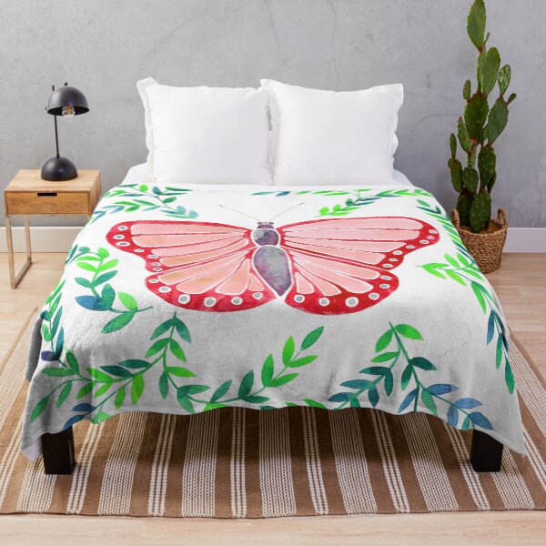 Item preview, Watercolor Butterfly - Coral designed and sold by monitdesign.