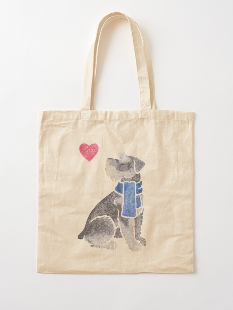 schnauzer tote bag
