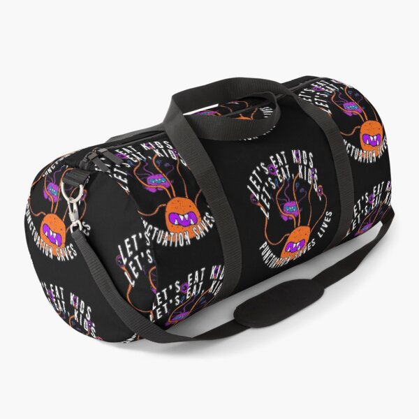 Item preview, Lets Eat Kids. Lets Eat, Kids. Punctuation Saves Lives. Funny Grammar Teacher Halloween and Anytime Quote. Orange Monster. designed and sold by UrTops.