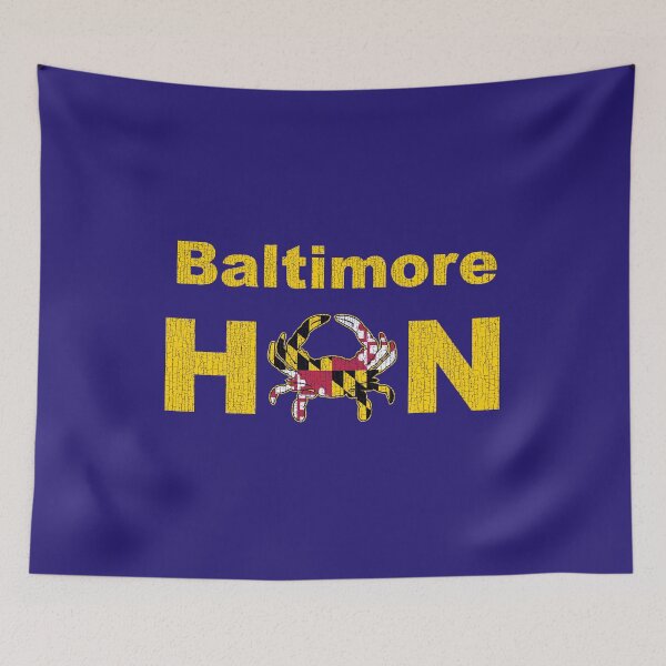 Item preview, Distressed Baltimore Hon Maryland State Flag Crab Worn Look Old designed and sold by Draculaura2009.