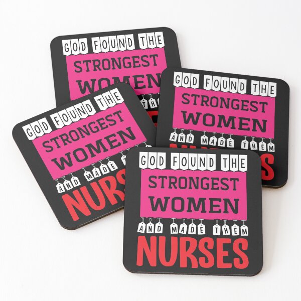 Item preview, GOD FOUND THE STRONGEST WOMEN AND MADE THEM NURSES T-shirt designed and sold by graphicdabir.