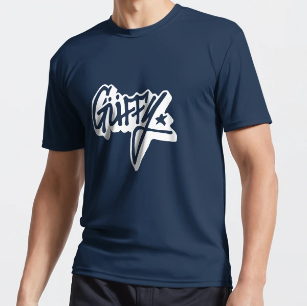Güffy / Guffy Clothing Brand White Outline Design Logo from Los Santos, San  Andreas | Active T-Shirt