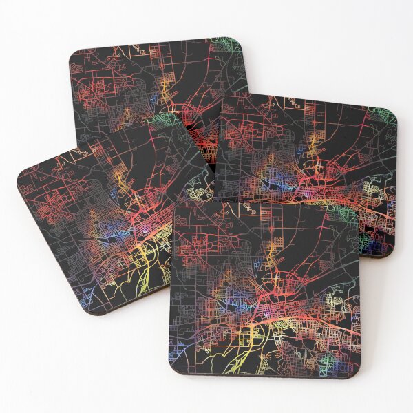 Item preview, Dayton City Street Map Dark Mode designed and sold by map-lover.