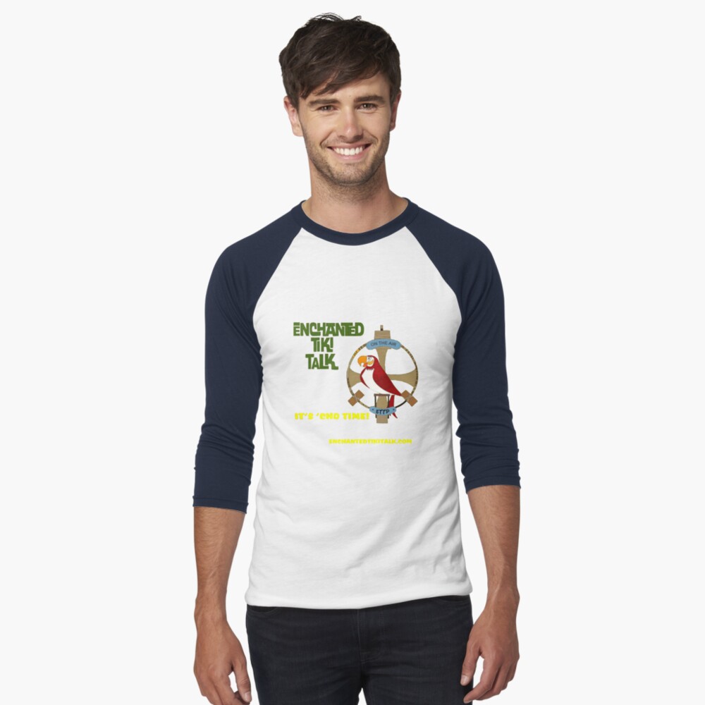 Item preview, Baseball ¾ Sleeve T-Shirt designed and sold by tikitalkpodcast.