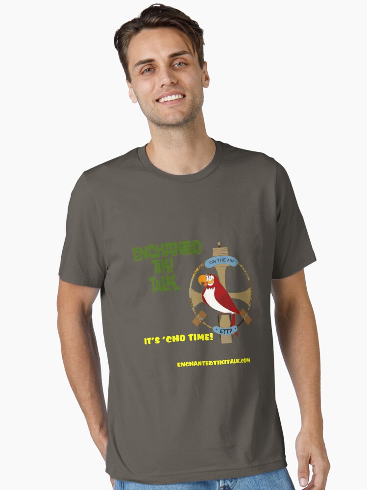 Thumbnail 1 of 7, Essential T-Shirt, Enchanted Tiki Talk "It's 'Cho Time! designed and sold by tikitalkpodcast.