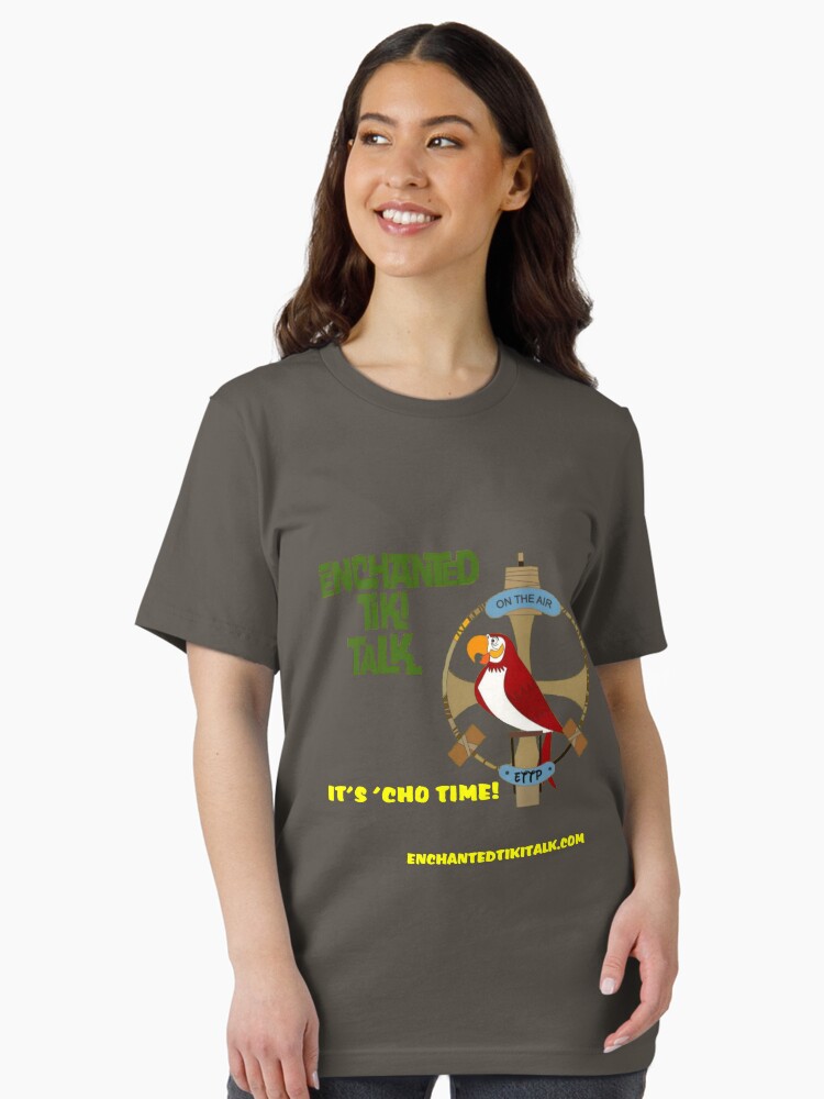 Thumbnail 2 of 7, Essential T-Shirt, Enchanted Tiki Talk "It's 'Cho Time! designed and sold by tikitalkpodcast.