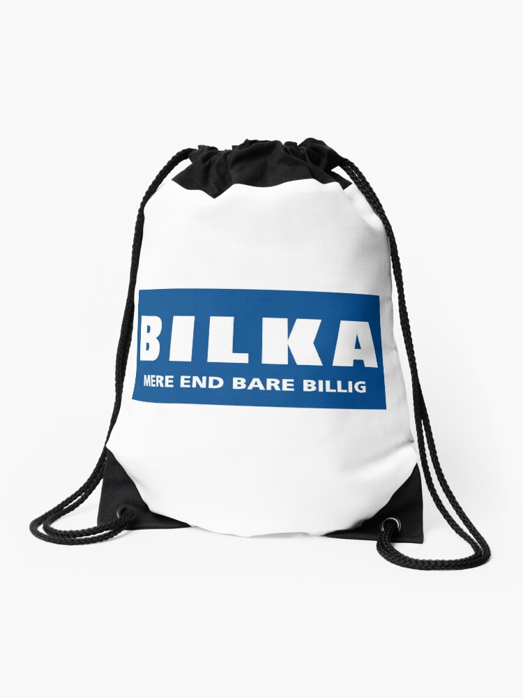 Bilka Logo Danmark Drawstring Bag By Tippen Redbubble