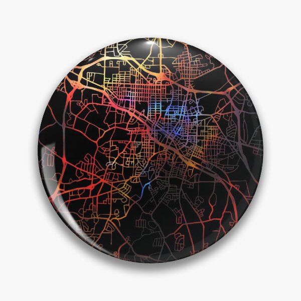 Item preview, Durham City Street Map Dark Mode designed and sold by map-lover.