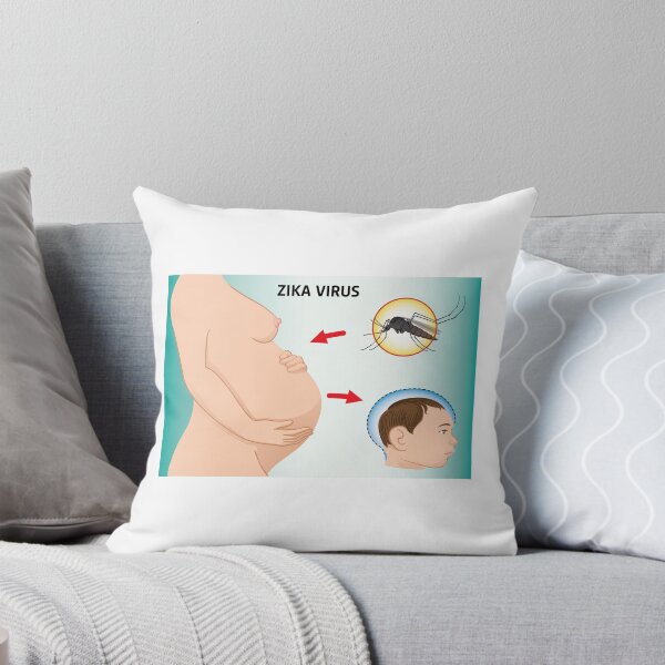 Item preview, Illustration of a pregnant with Zika Virus and newborn baby with microcephaly disease, Aedes. Ideal for informational and institutional related sanitation and medicine designed and sold by LucianoCosmo.