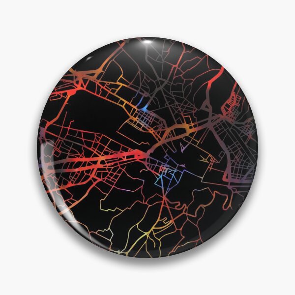 Artikelvorschau, Florence City Street Map Dunkler Modus entworfen und verkauft von map-lover.