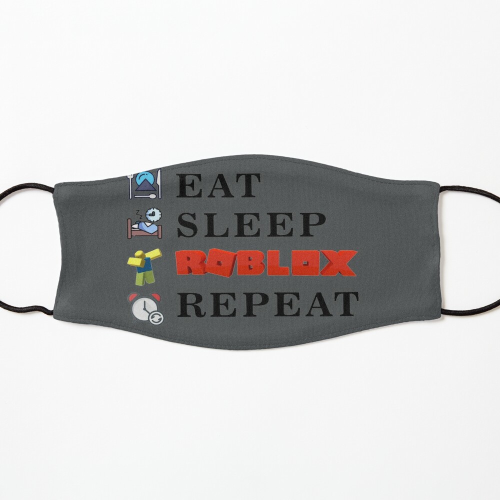 Eat Sleep Roblox Repeat Mask By Cytherea96 Redbubble - sledding roblox