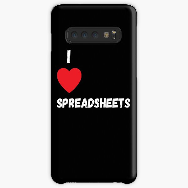 I Love Spreadsheets Samsung Galaxy Snap Case