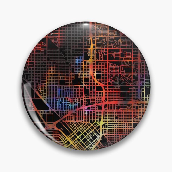 Item preview, Fresno City Street Map Dark Mode designed and sold by map-lover.