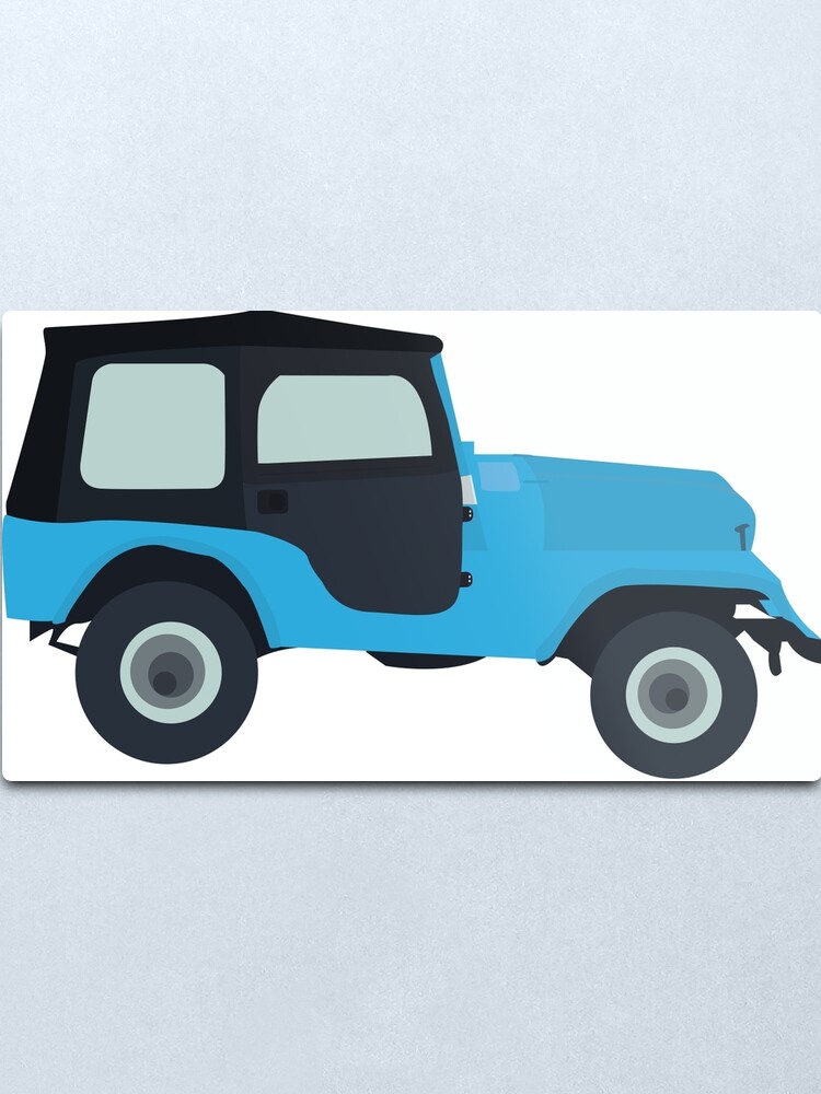 Stiles Stilinski Jeep Cj5 1976 Roscoe Teen Wolf Metal Print By Dmjadesign Redbubble