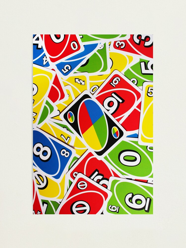 uno cards photographic print for sale by bobsbin redbubble