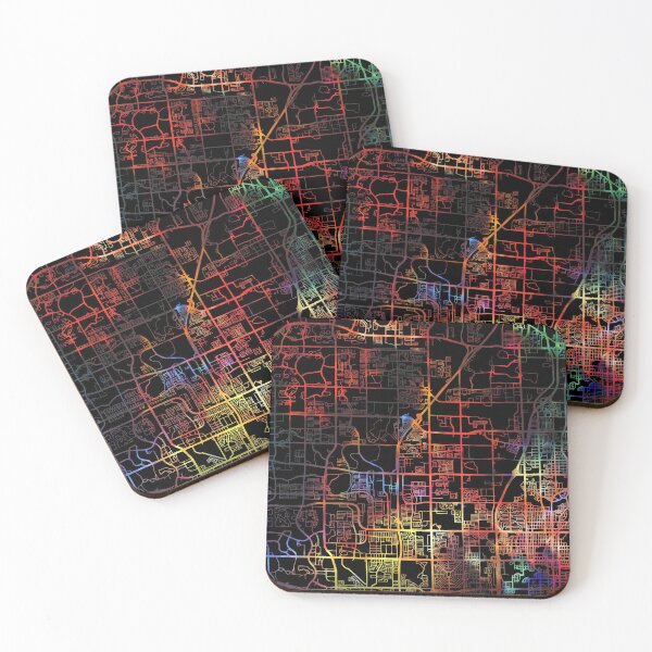 Item preview, Ft Lauderdale City Street Map Dark Mode designed and sold by map-lover.
