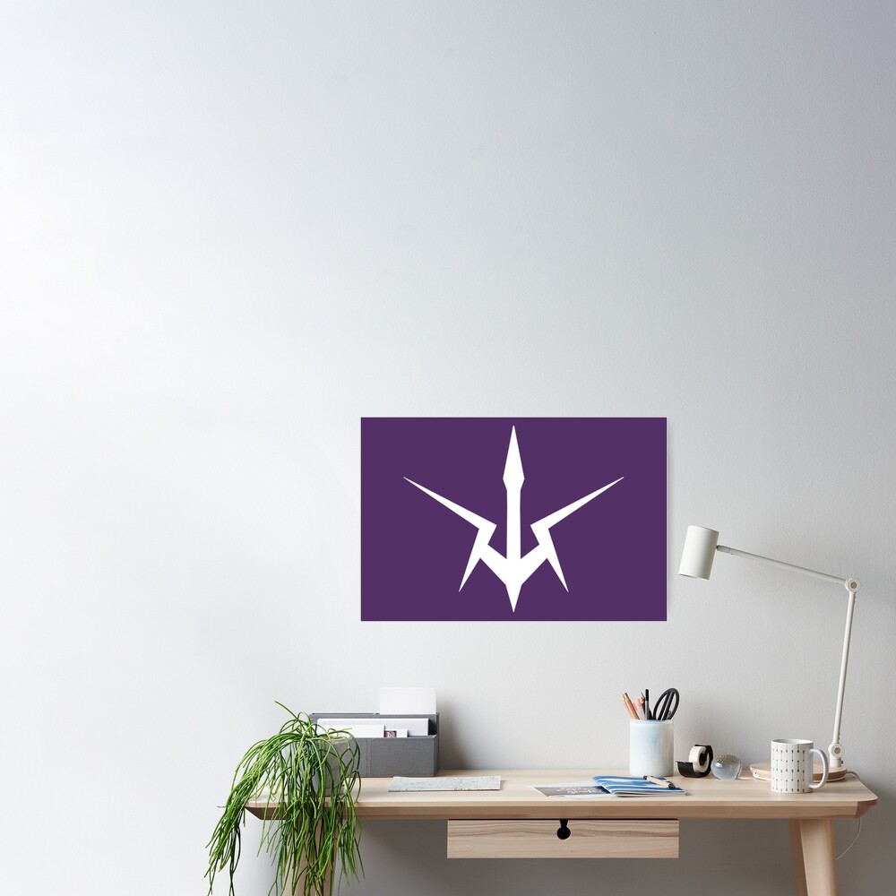 The Black Knights Symbol Code Geass Poster By Sundriedstars Redbubble