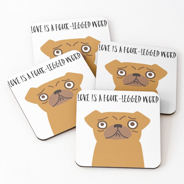 Item preview, Love Is A Four-legged Word, Cute Dog designed and sold by Andersong.