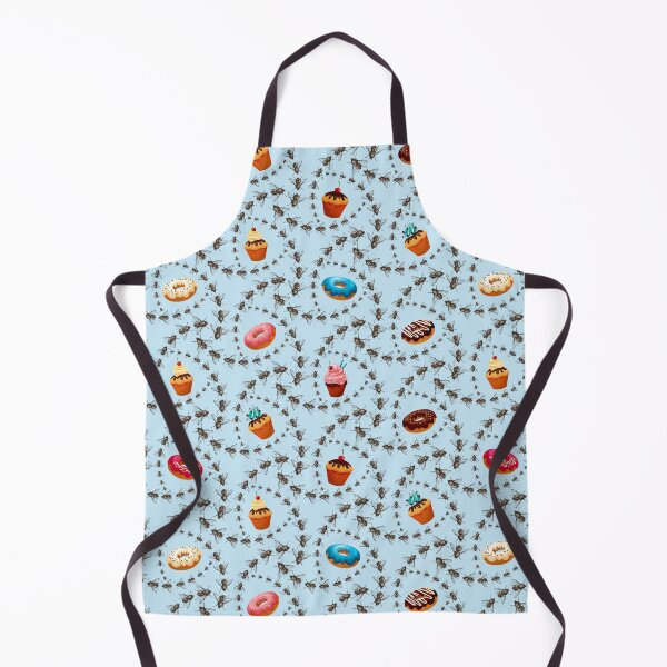 Item preview, Cupcakes, donuts and house flies - Powder Blue designed and sold by DaveSavageArt.