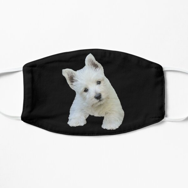 West Highland White Terrier Puppy portrait 7 Mask