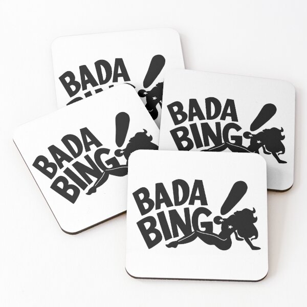 Bada Bing Sopranos  Coasters (Set of 4)