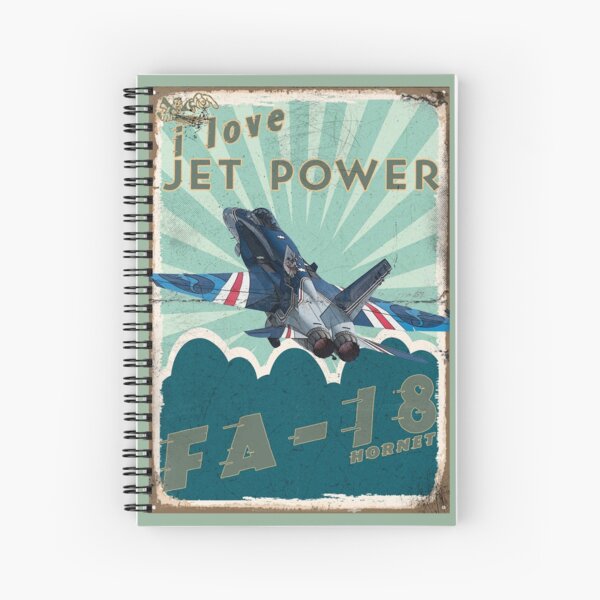 FA18A_Hornet_01AG Spiral Notebook