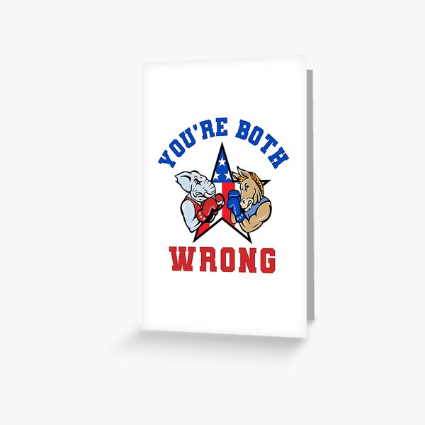 2020 Apolitical Voter | Democrat vs Republican Election Greeting Card