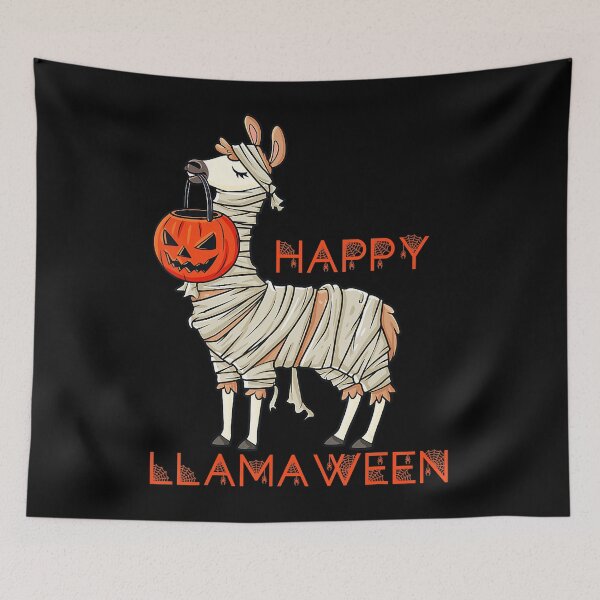 Item preview, Happy Llamaween Funny Halloween Llama designed and sold by trendingshop97.
