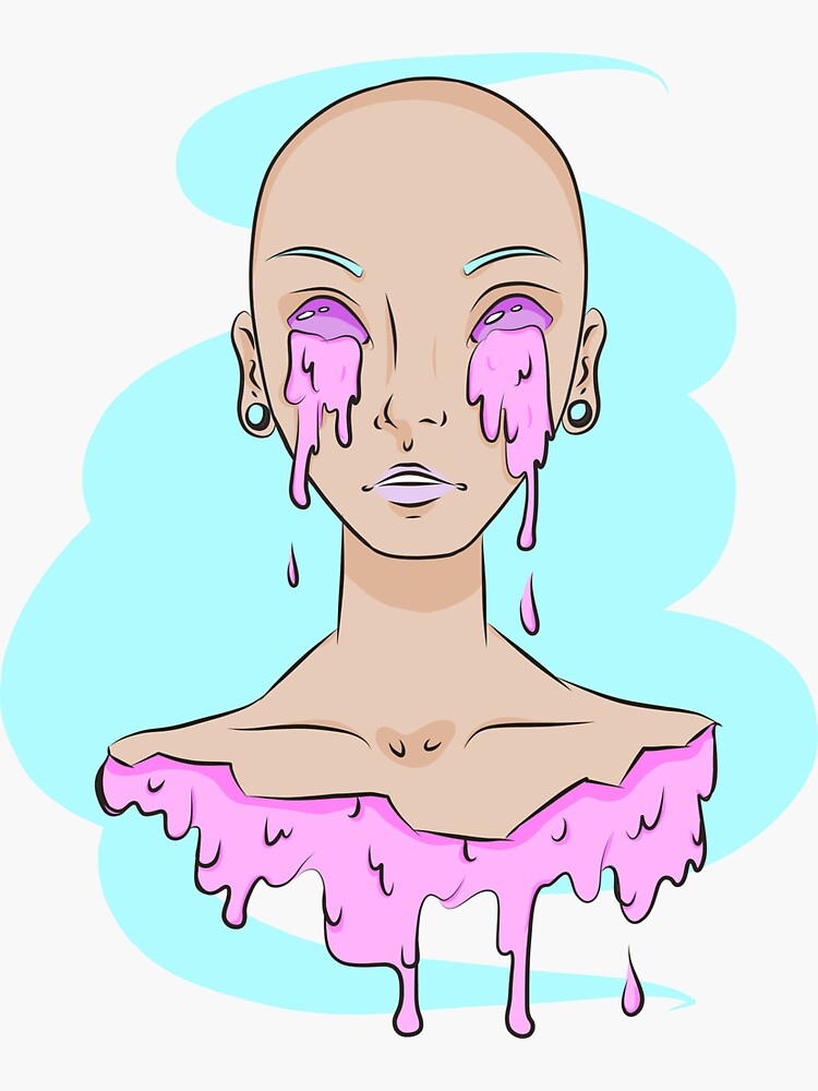 "Bleeding Out" Sticker for Sale by Midemons Redbubble