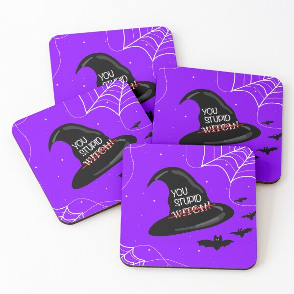 Item preview, YOU STUPID WITCH! Witch Hat Pun Design designed and sold by TYNEY92.