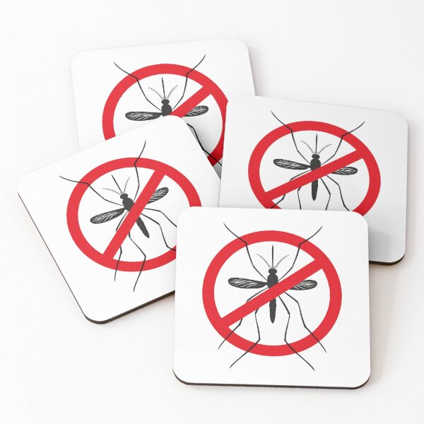 Item preview, Nature, silhouette mosquitoes stilt with prohibited sign, top view. Ideal for informational and institutional related sanitation and care designed and sold by LucianoCosmo.