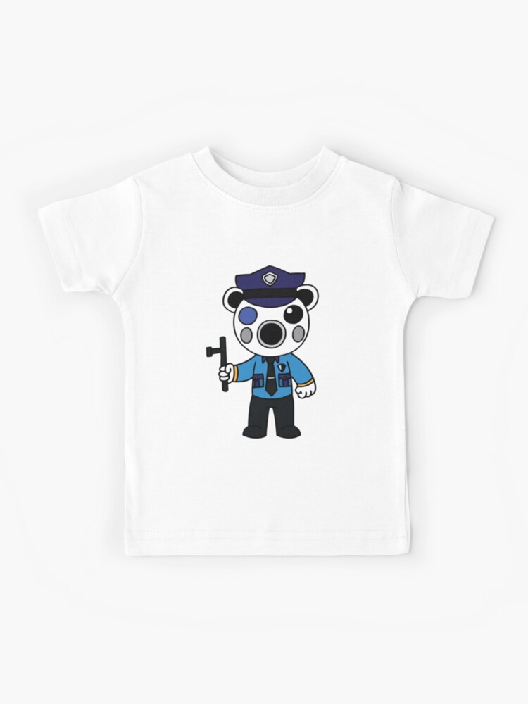 Poley Secret Police Officer Pig Skin Kids T Shirt By Stinkpad Redbubble - arsenal roblox skins roblox t shirt free download