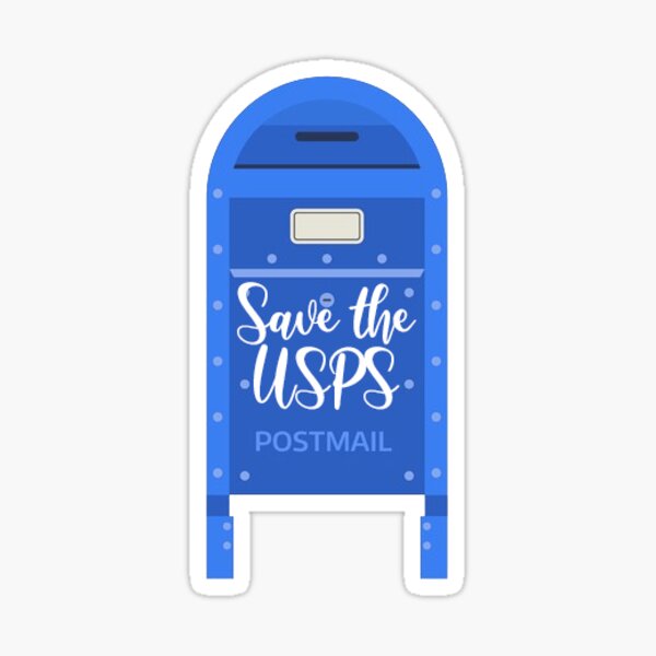 "Save the USPS Post Box" Sticker by rachziggs Redbubble