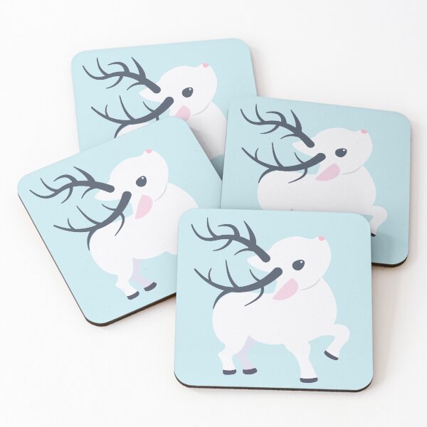 Item preview, Cute white deer looking up designed and sold by Petrikovvy.