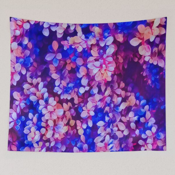 Item preview, Light Pink Blue Petal Leaves designed and sold by wildjellybeans.