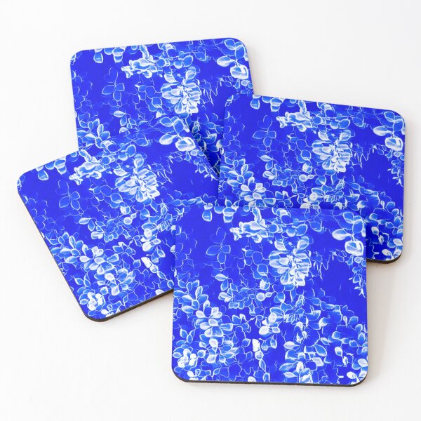 Item preview, Blue White Petal Leaves designed and sold by wildjellybeans.