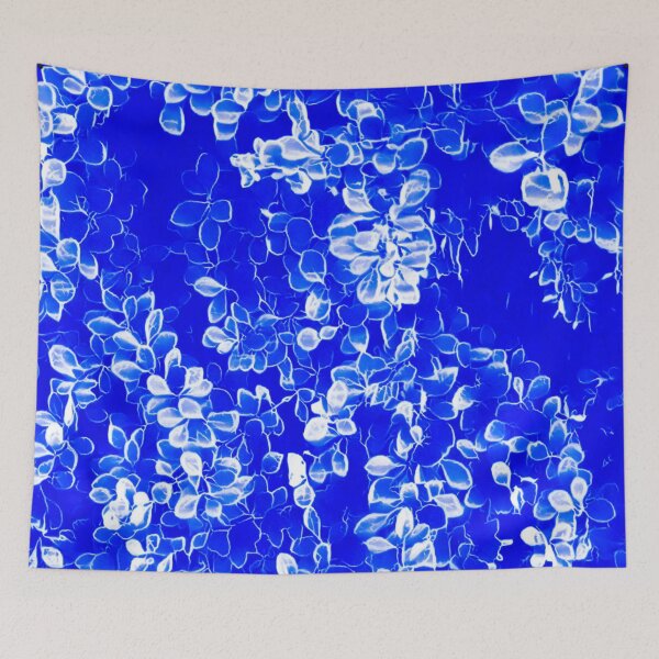 Item preview, Blue White Petal Leaves designed and sold by wildjellybeans.