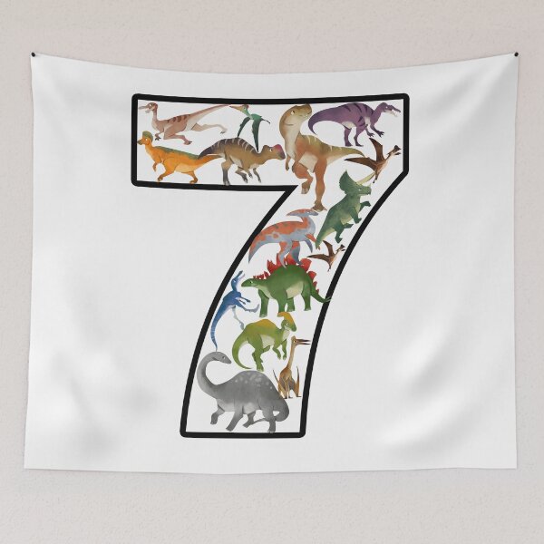 Item preview, 7th Birthdday Dinosaur Gift for Kids Boys, Girls designed and sold by Poloy.