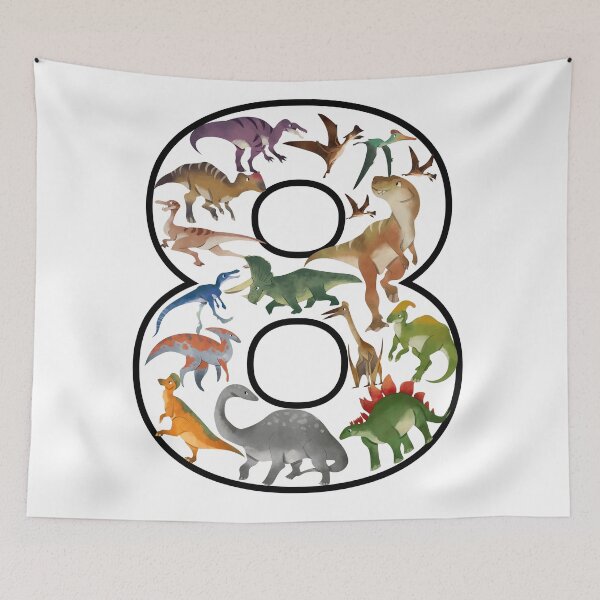Item preview, 8th Birthdday Dinosaur Gift for Kids Boys and Girls designed and sold by Poloy.