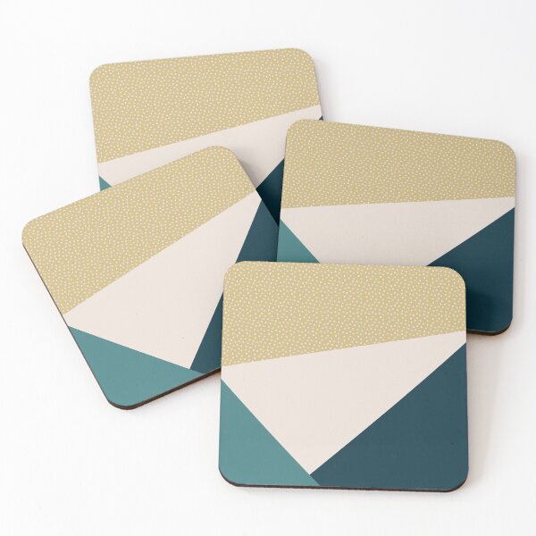Item preview, Color Block (blues & gold) designed and sold by A. Koh.