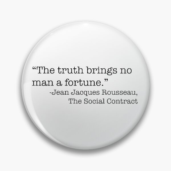 Item preview, Rousseau on the Truth designed and sold by BeccaC27.