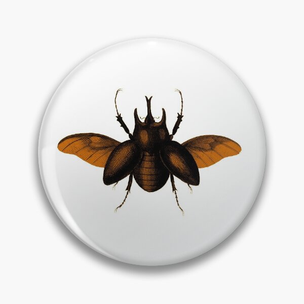 Item preview, Creepy Halloween Vintage Gold Flying Bug designed and sold by urbanattitudeco.