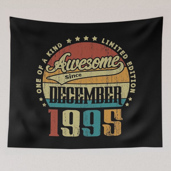 Item preview, Vintage December 1995 One Of A Kind Awesome Since December 1995 25th Birthday Gift 25 Years Old designed and sold by Takatv.