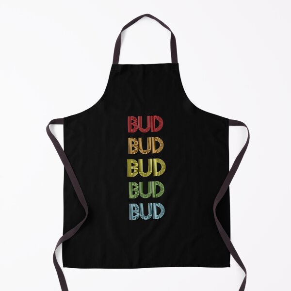Bud Name - Multi Colored Custom Name Gift For Bud Apron