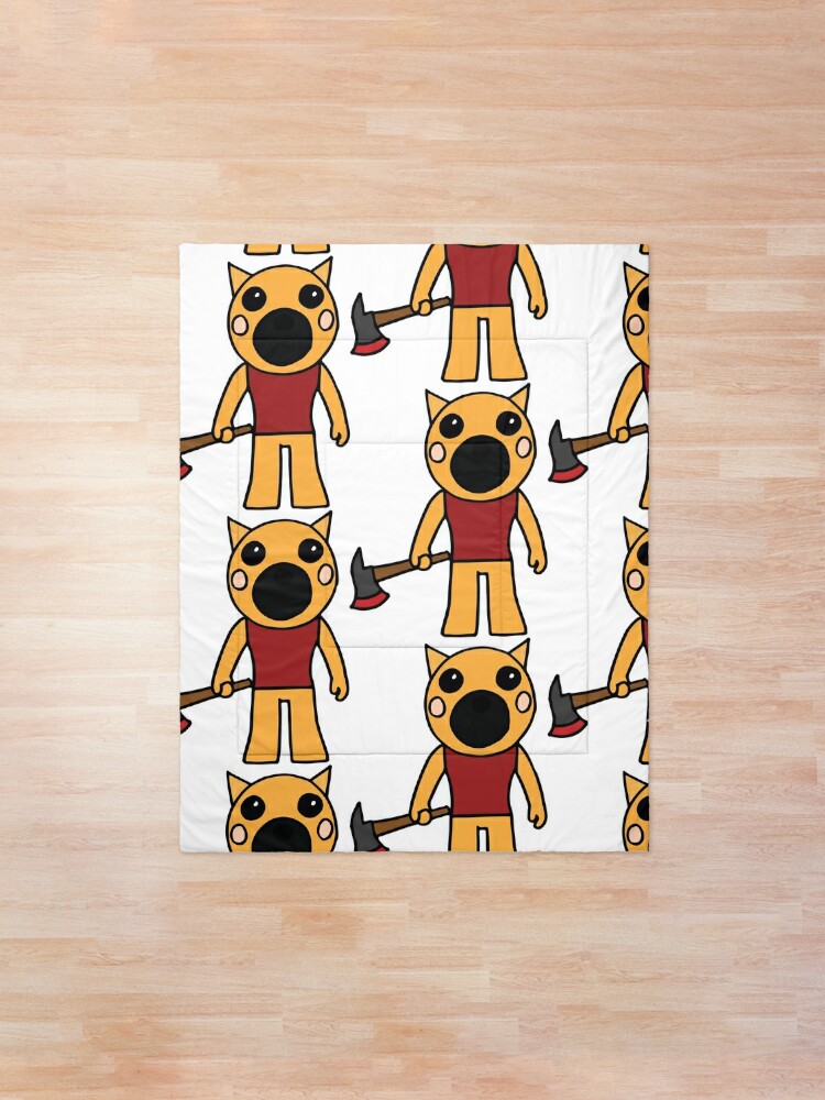 Doggy Piggy Skin Comforter By Stinkpad Redbubble - piggy roblox doggy robot