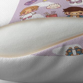 Alternate view of BTS Pajama Party (Purple, Pillows) Throw Pillow