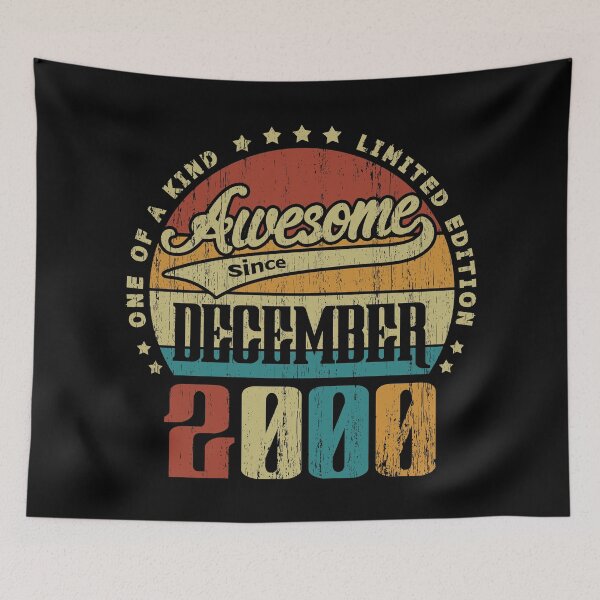 Item preview, Vintage diciembre de 2000 único en su clase impresionante desde diciembre de 2000 regalo de cumpleaños número 20 20 años de edad designed and sold by Takatv.