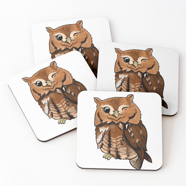 Item preview, Winking Screech Owl  designed and sold by thehiddenwild.